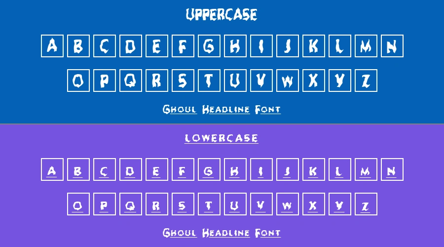 Ghoul Headline Font Preview
