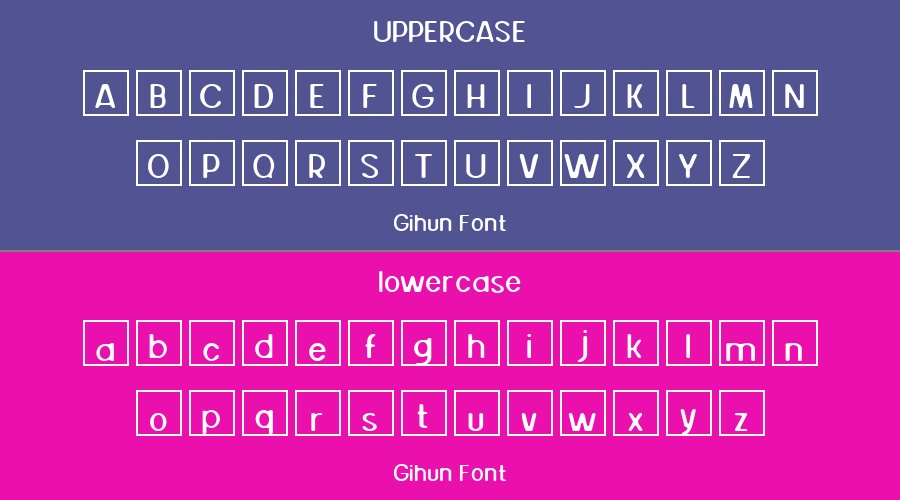 Gihun Font Preview