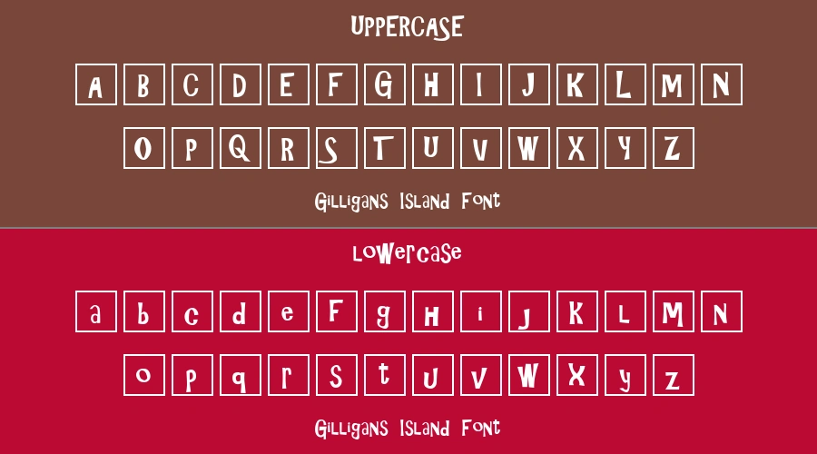 Gilligans Island Font Preview