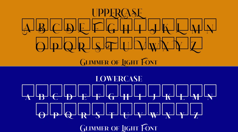 Glimmer of Light Font Preview