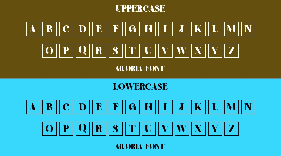 Gloria Font Preview