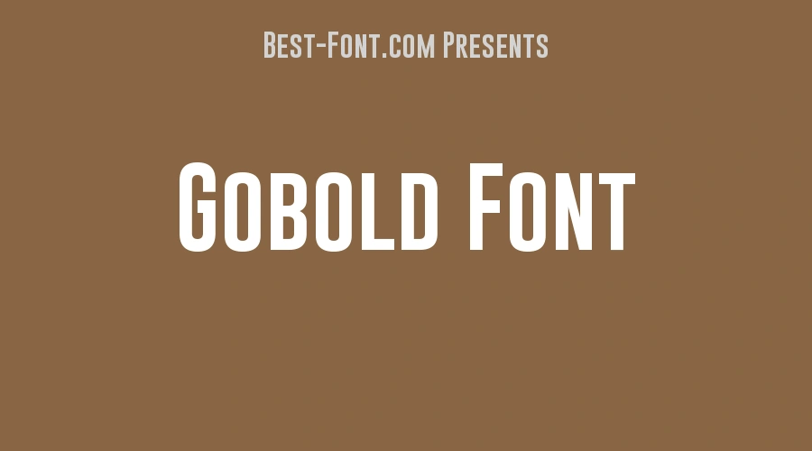 Gobold Font
