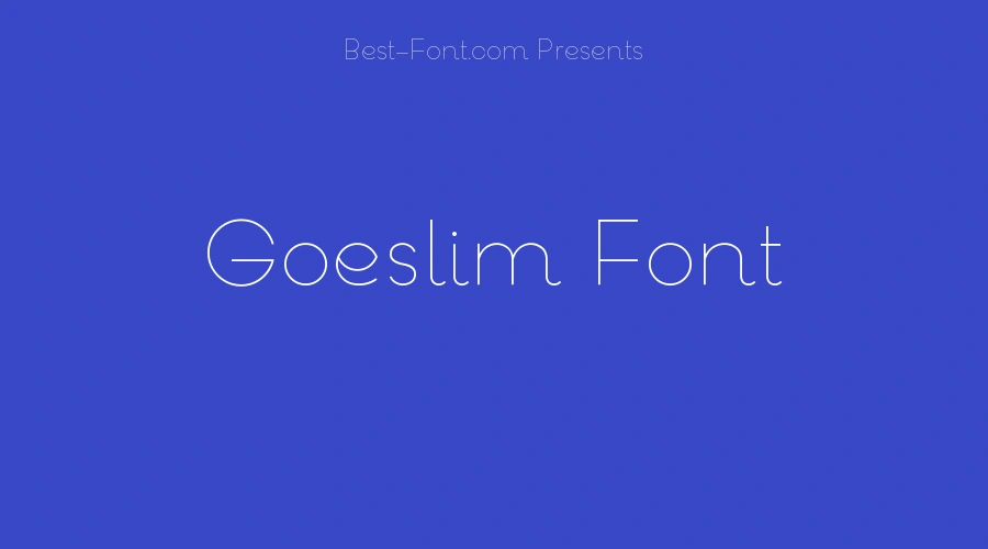 Goeslim Font