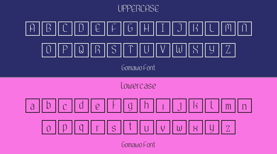Gomawo Font Preview