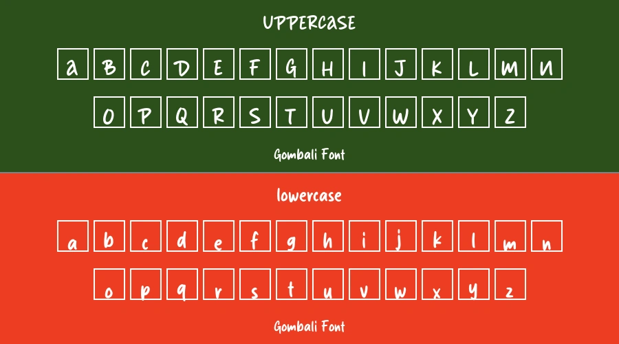 Gombali Font Preview