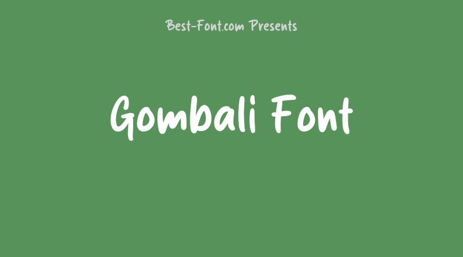 Gombali Font
