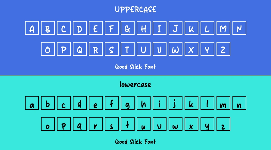 Good Slick Font Preview