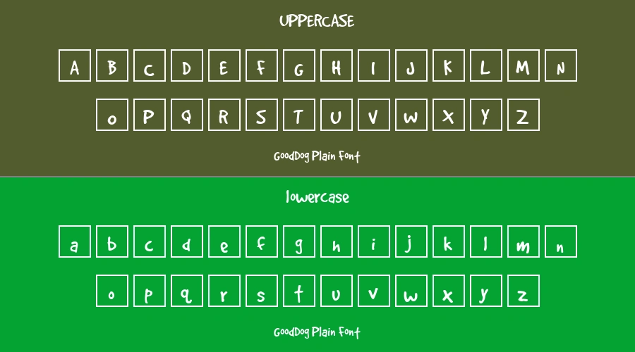 GoodDog Plain Font Preview