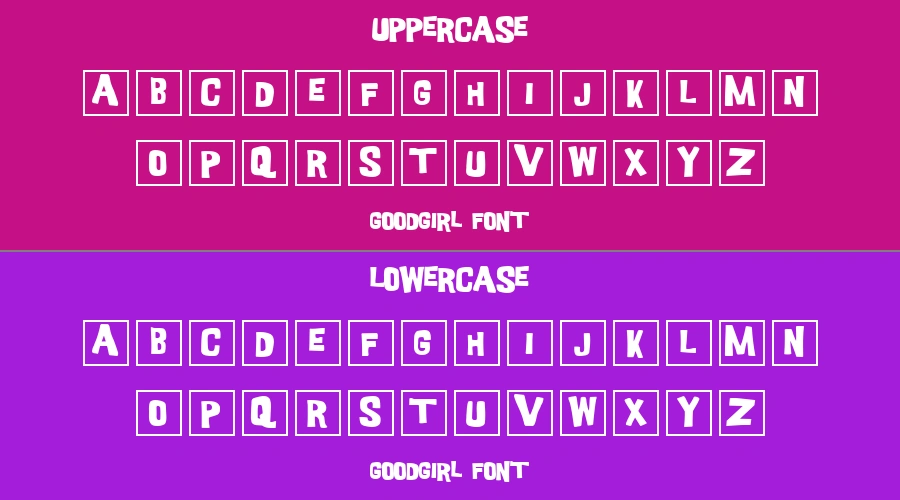 GoodGirl Font Preview
