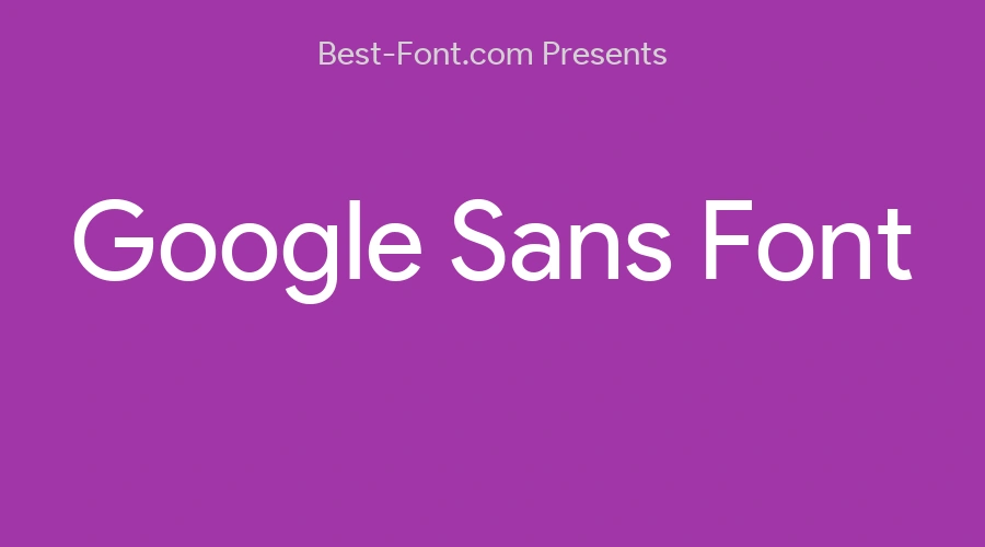Google Sans Font