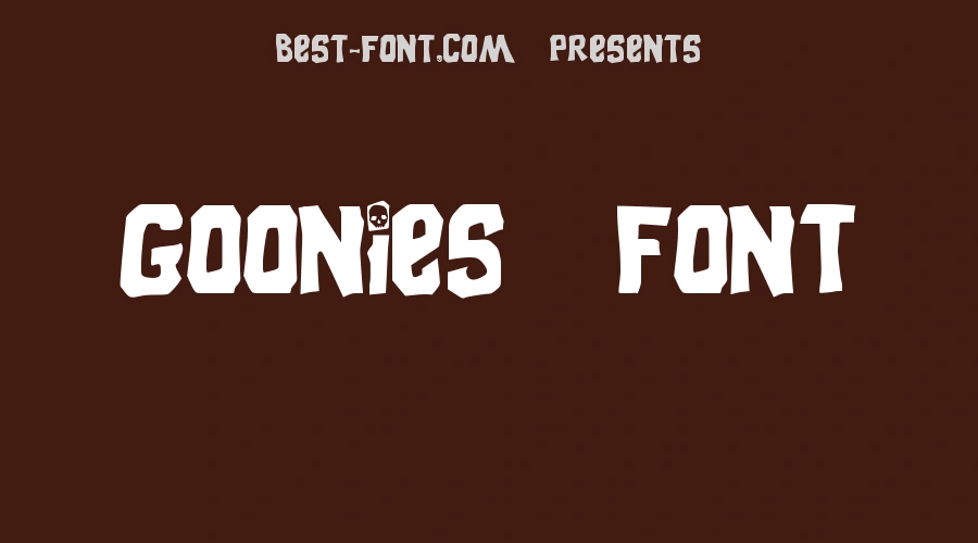 Goonies Font