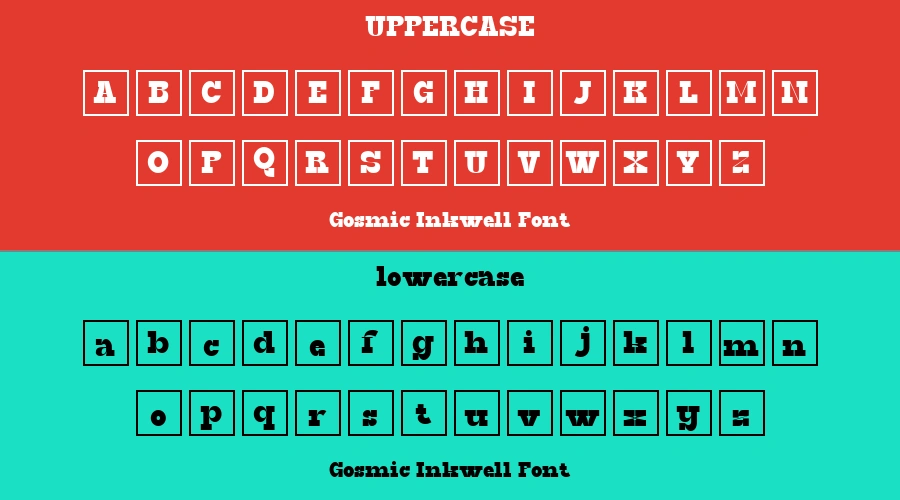 Gosmic Inkwell Font Preview