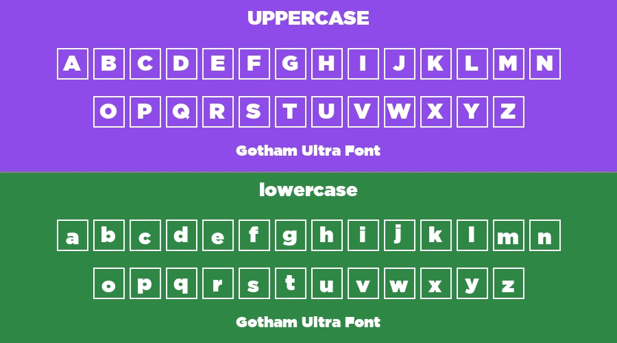 Gotham Ultra Font Preview