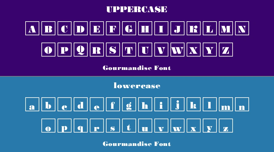 Gourmandise Font Preview