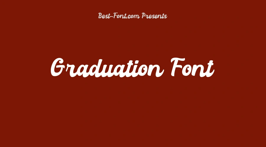 Graduation Font