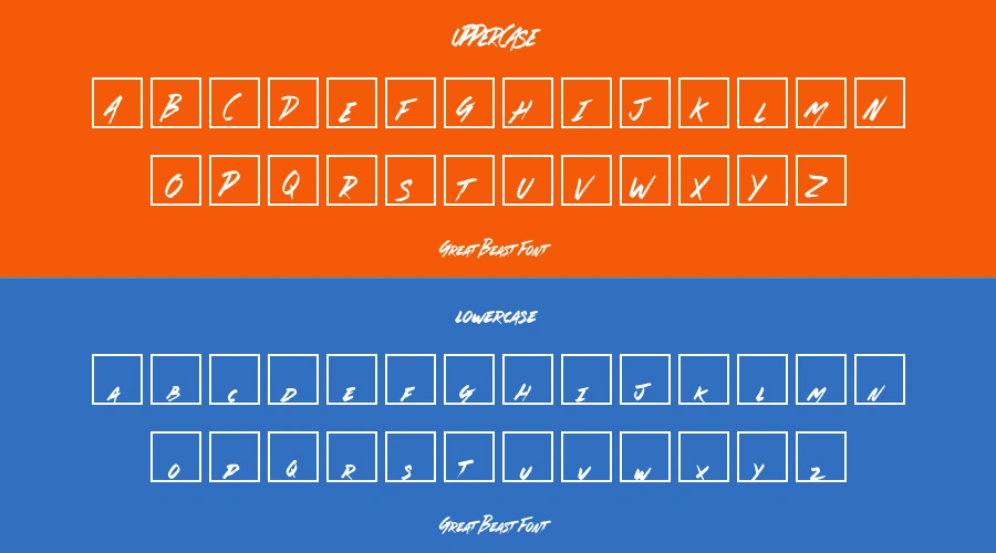 Great Beast Font Preview