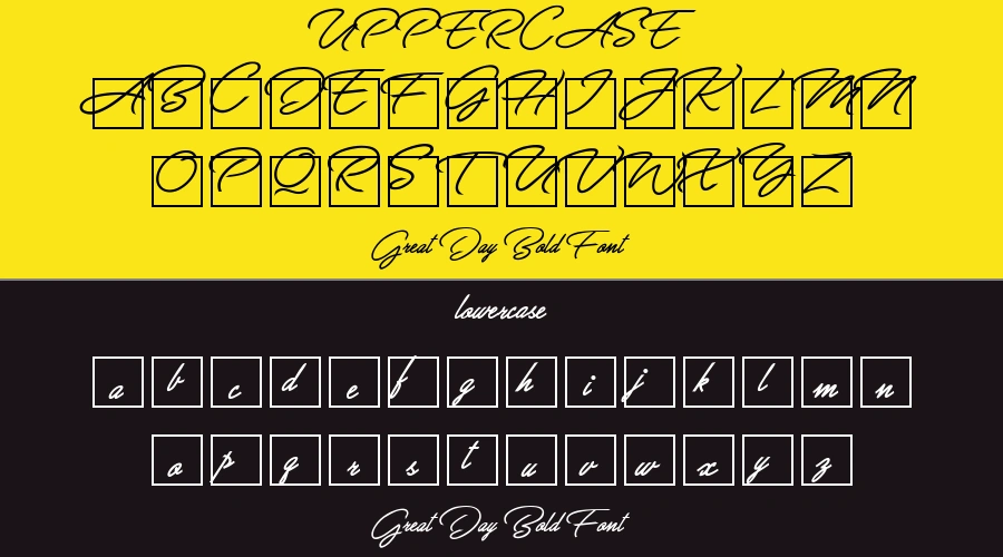 Great Day Bold Font Preview