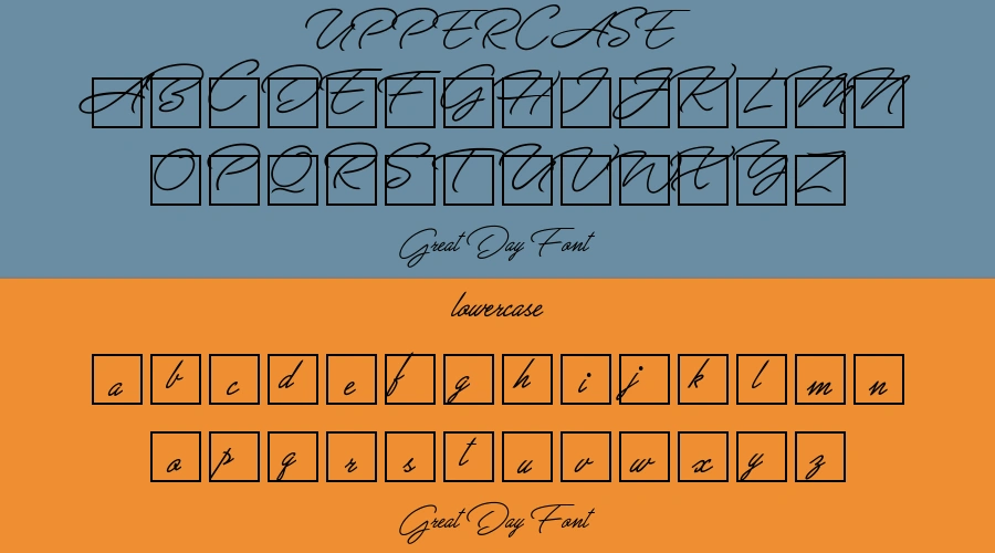 Great Day Font Preview