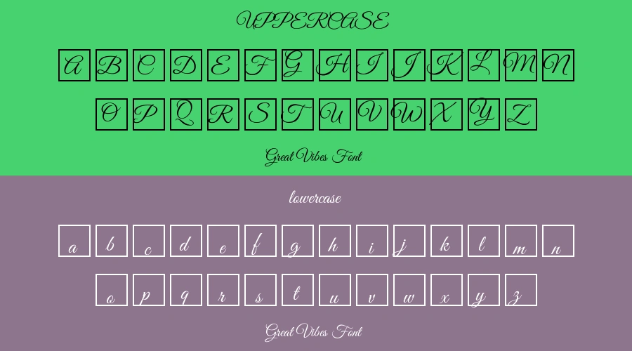 Great Vibes Font Preview