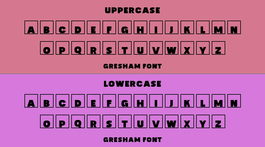 Gresham Font Preview