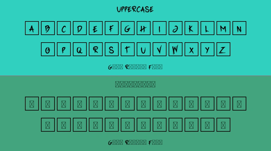 Grim Reaper Font Preview