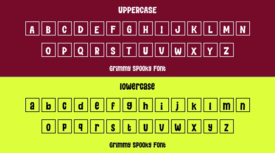 Grimmy Spooky Font Preview