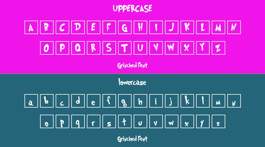 Grinched Font Preview