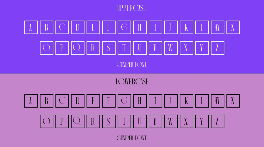 Guniper Font Preview