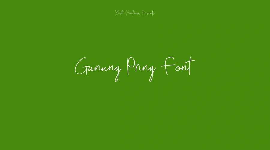 Gunung Pring Font
