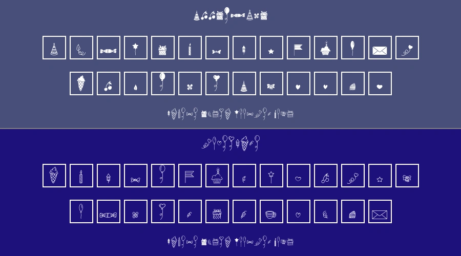 Habede Extra Doodles Font Preview