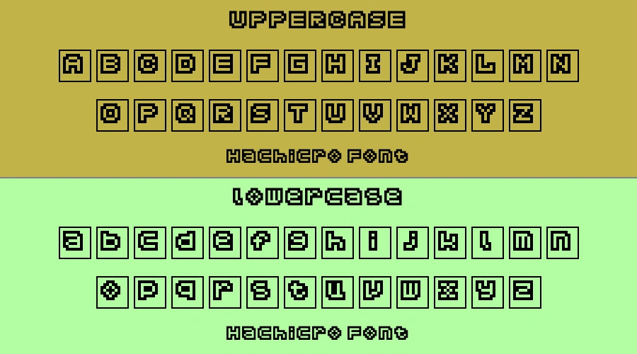 Hachicro Font Preview