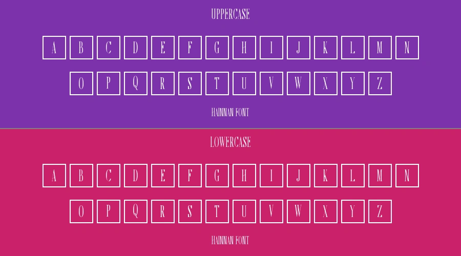 Hainnan Font Preview