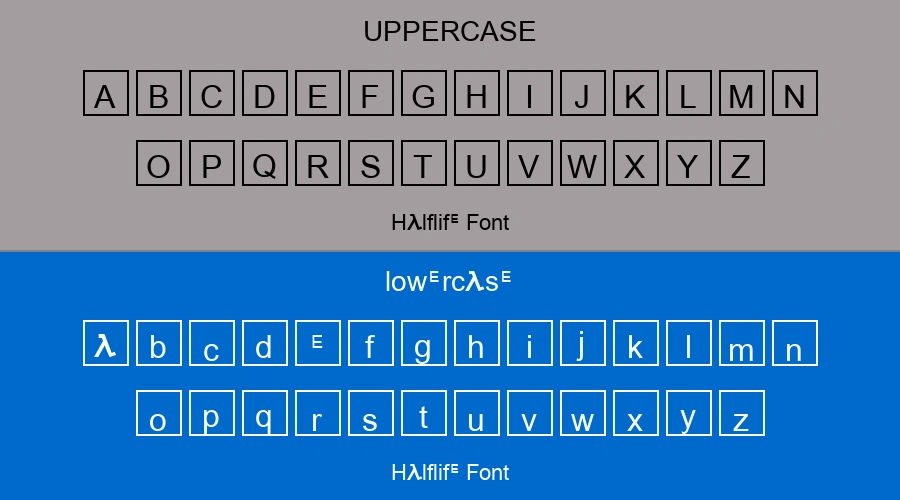 Halflife Font Preview