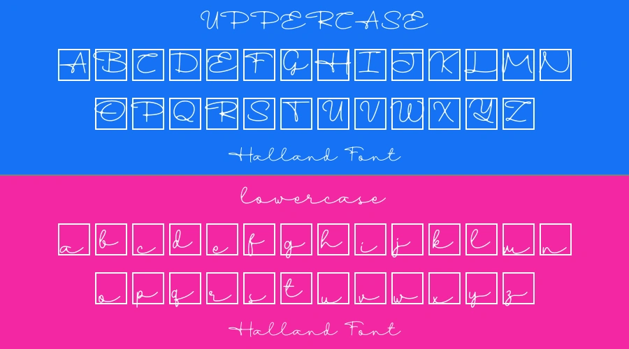 Halland Font Preview