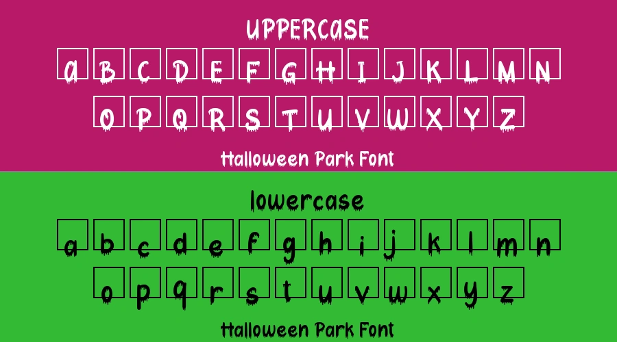 Halloween Park Font Preview