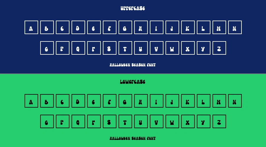 Halloween Season Font Preview