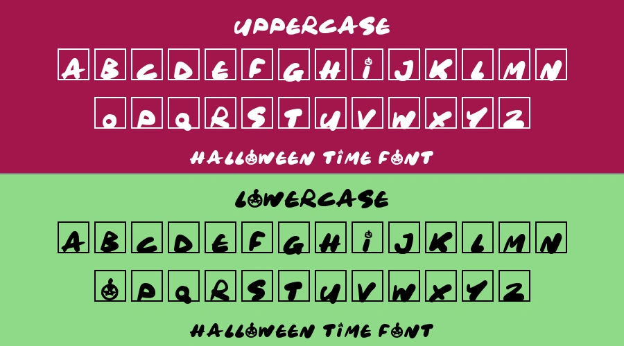Halloween Time Font Preview