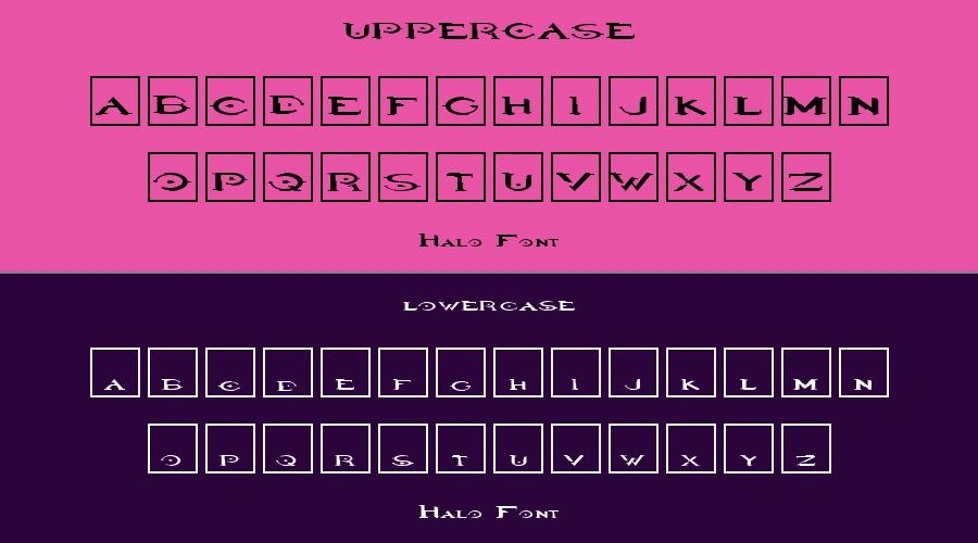 Halo Font Preview