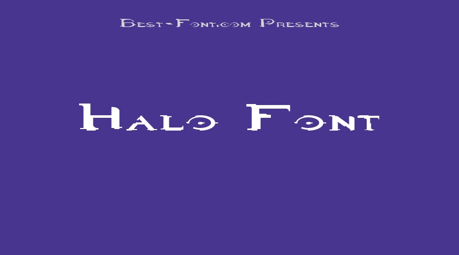Halo Font