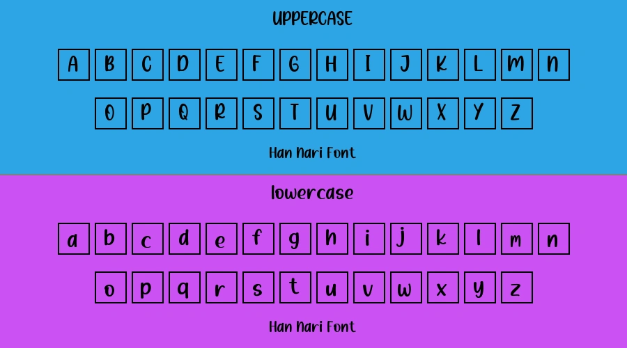 Han Nari Font Preview