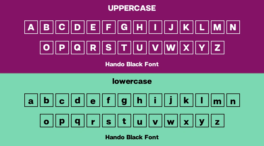 Hando Black Font Preview