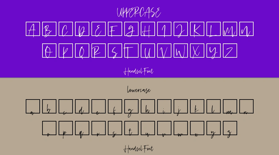 Handsel Font Preview