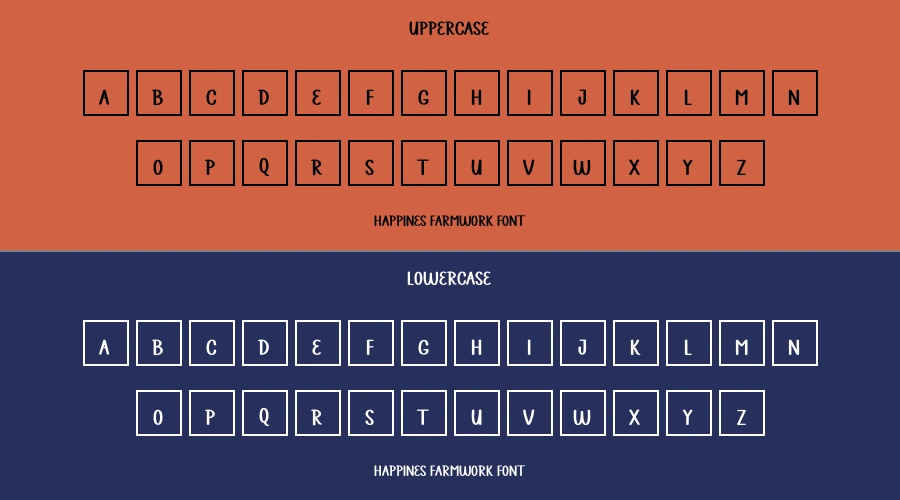 Happines Farmwork Font Preview