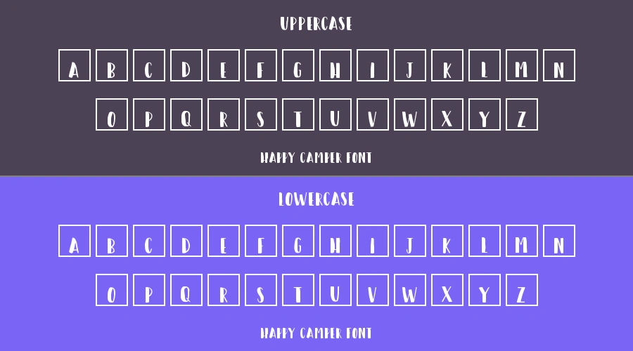 Happy Camper Font Preview