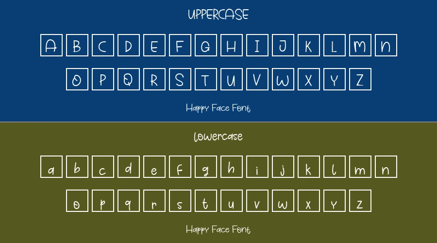 Happy Face Font Preview