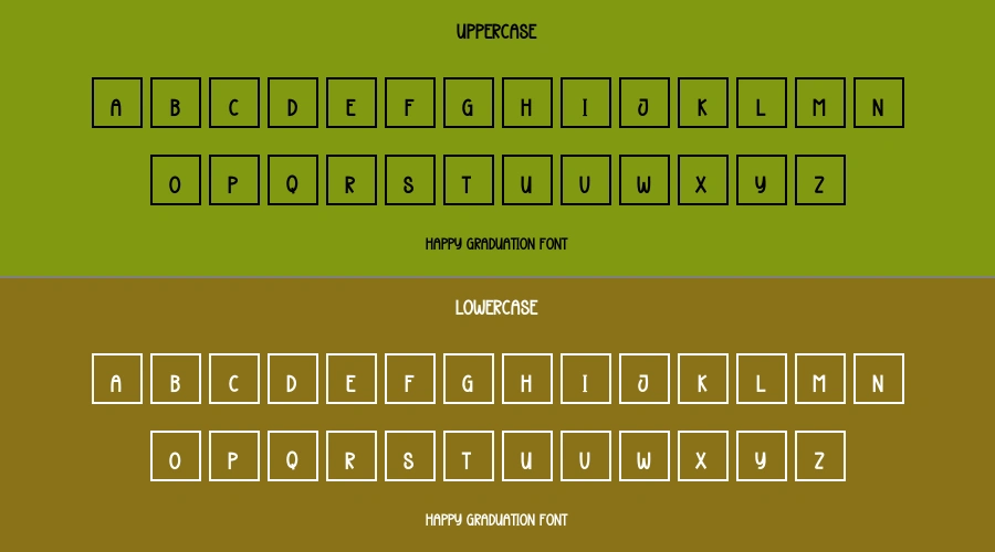 Happy Graduation Font Preview