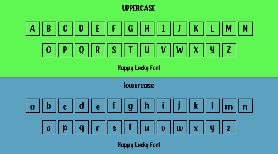 Happy Lucky Font Preview