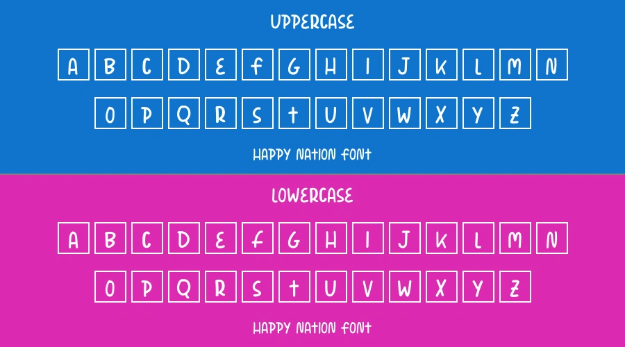Happy Nation Font Preview