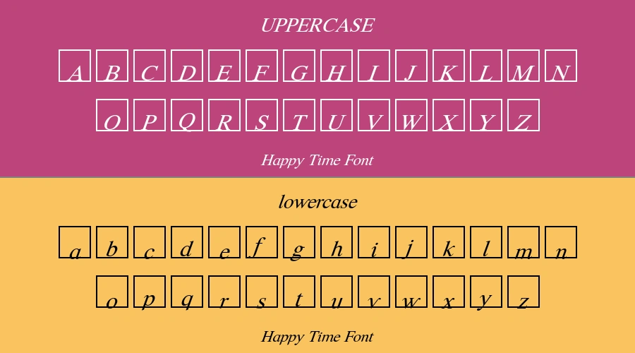 Happy Time Font Preview