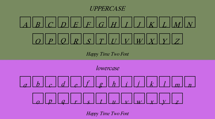 Happy Time Two Font Preview